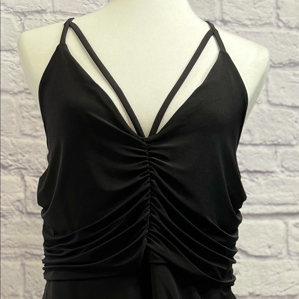 Fashion Nova Lost for Words Midi Dress Black NWT 1x